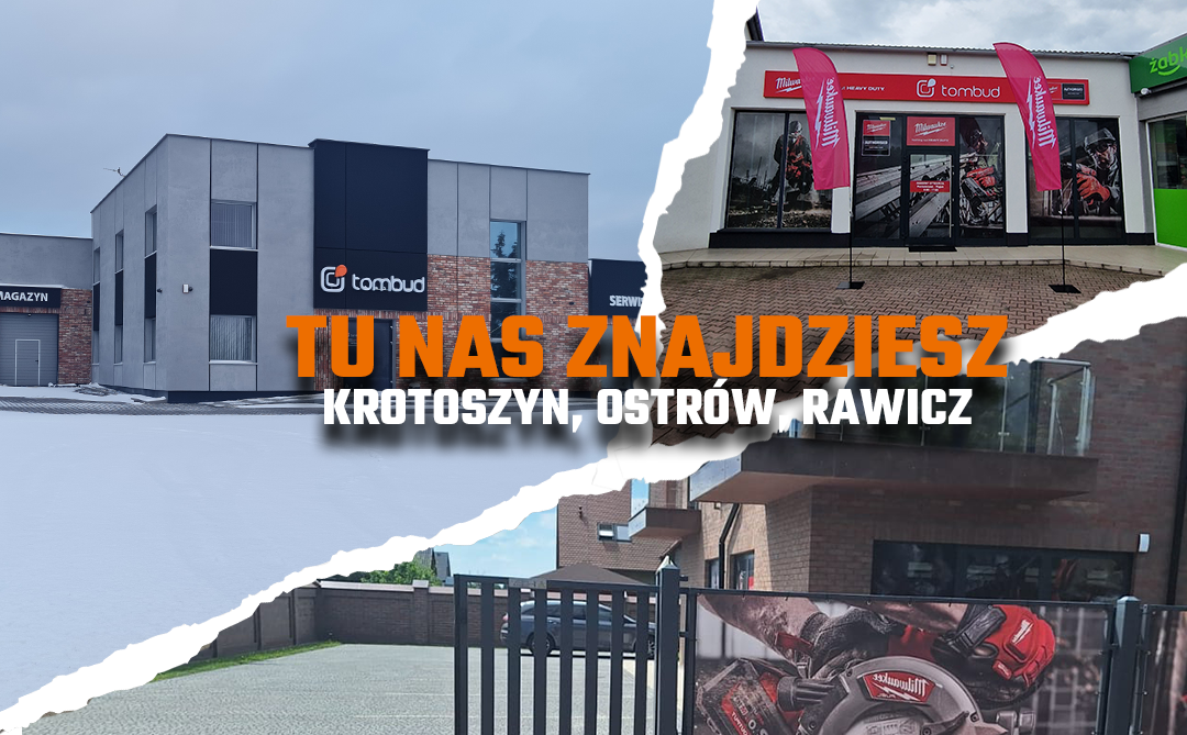 TOMBUD W TRZECH LOKALIZACJACH I ONLINE!