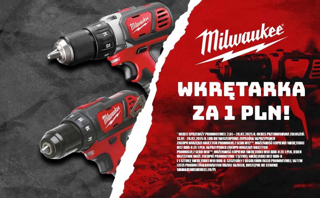 MEGA PROMOCJA MILWAUKEE W TOMBUD!